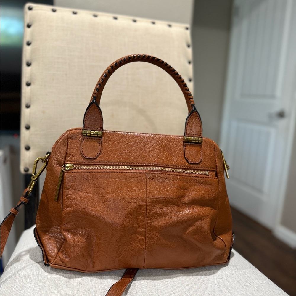 Elliott Lucca Brown Leather Satchel